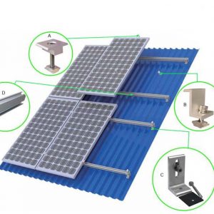 Khung Giá đỡ Tấm Pin Năng Lượng Mặt Trời Mái Tôn Cliplock